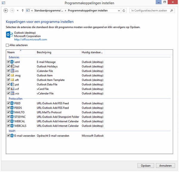 outlook%20standaard%20programma%20instellen Microsoft Office