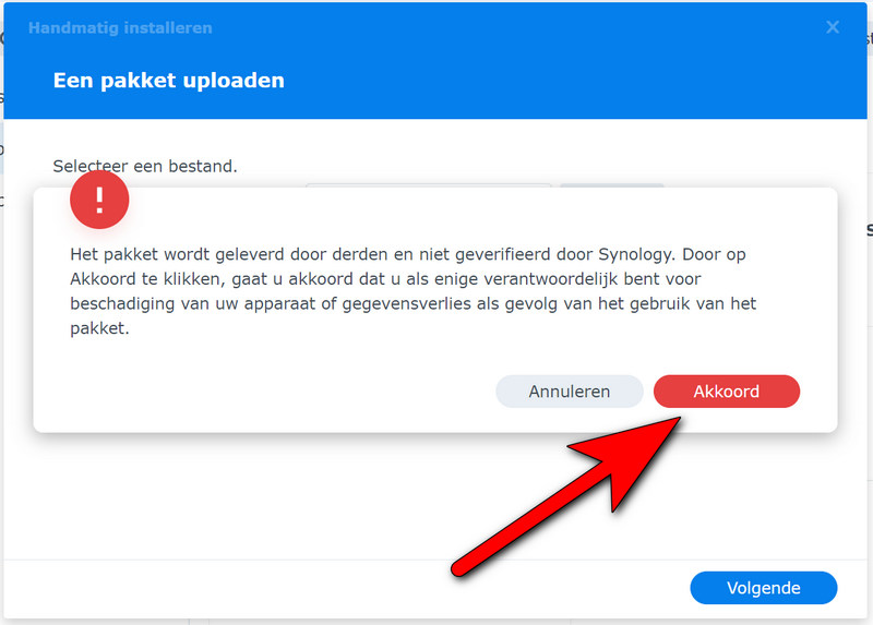 Ahsay OBM 9.x backup online software installeren op Synology NAS met DSM versie 7.2x